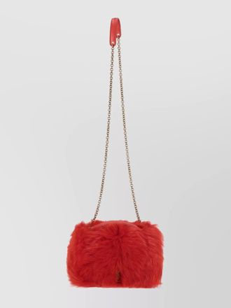 Saint Laurent jamie mini fur shoulder bag