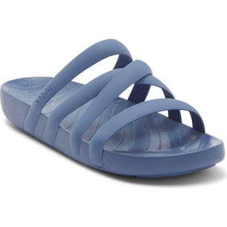 Crocs Splash Strappy Slide Sandal in Bijou Blue at Nordstrom Rack, Size 10