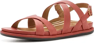 Aetrex Piper Adjustable Quarter Strap Sandals Womens Sandals Terracotta : EU 41 (US Womens 10-10.5) M (B), Leather