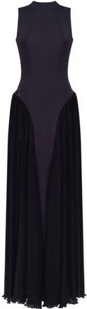 Milla Elegant Mock Neck Maxi Dress in Black at Nordstrom, Size X-Small