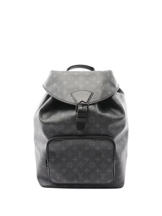 Louis Vuitton 2021 Montsouris Monogram Backpack - men - PVC/Leather - One Size - Grey