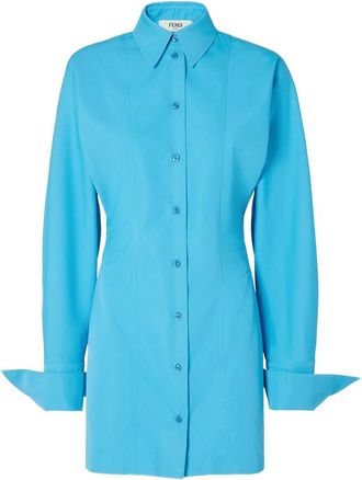 Fendi Buttoned Collared Dress