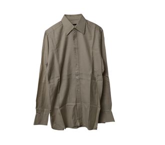 Gucci Gucci Overhemd met Knoop in Beige Katoen