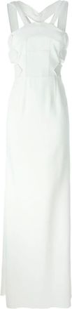 Roland Mouret strappy back gown - Bianco