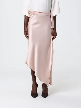 Pinko Asymmetric Satin Skirt