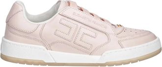 Elisabetta Franchi Leren Sneakers - Dames - Sneakers - Roze - 36 EU - Leer - Schoenen