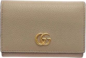 Gucci Pre-owned Wallets, female, Beige, Size: ONE SIZE Pre-owned Leather Wallet