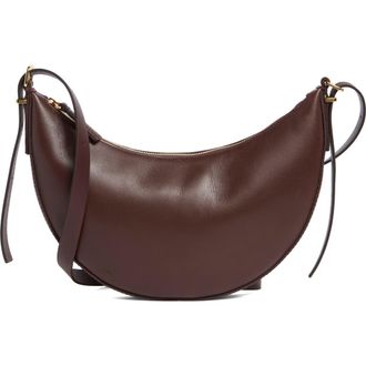 Madewell Mini The Essential Convertible Top Handle Crossbody Bag in Chocolate Raisin at Nordstrom Rack