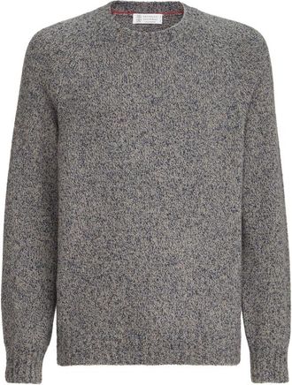Brunello Cucinelli Virgin Wool, Silk And Cashmere Chin&eacute; Sweater