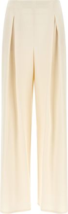 Max Mara White Silk Casual Womens Pants