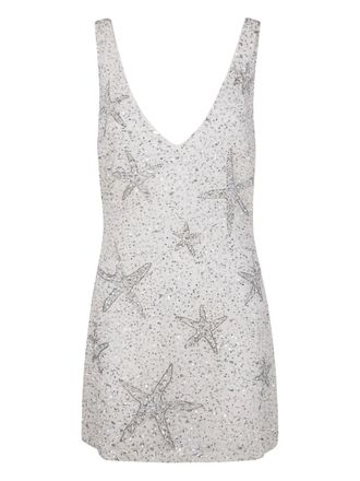 Rixo Christabel starfish-embellishment dress - women - Polyester - S - White