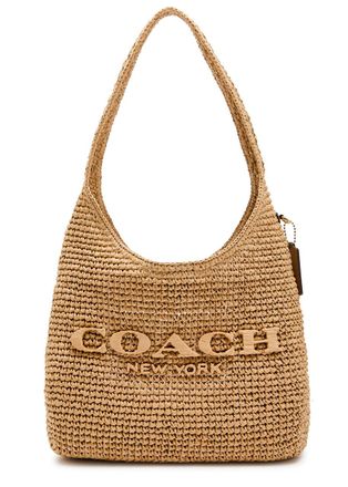 Coach Brooklyn 28 Raffia Shoulder bag - Natural - One Size
