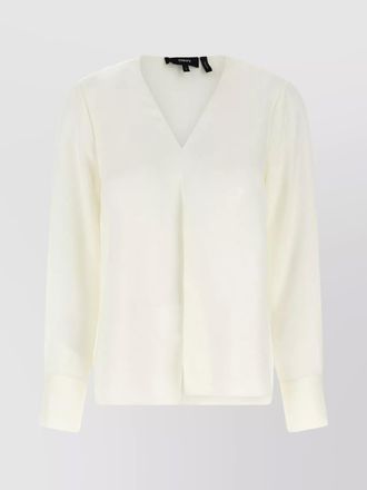 Theory silk relaxed-fit blouse