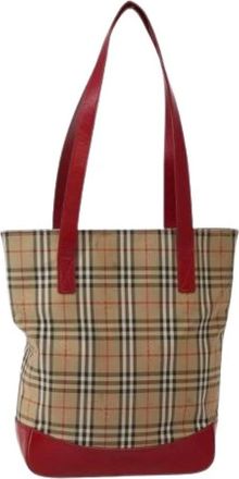 Burberry Pre-owned Vintage Tote Bag - Dames - Vintage Shopper - Veelkleurig - ONE Size - Leer - Vintage