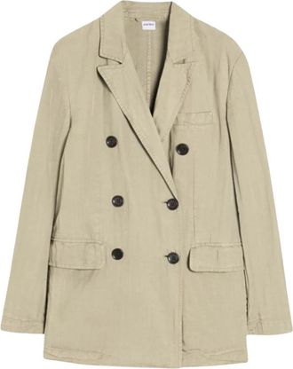 Aspesi Blazer 0931 - Dames - Mantel - Beige - M - Katoen - Jassen