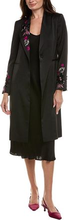 Elie Tahari The Bailey Embroidered Coat