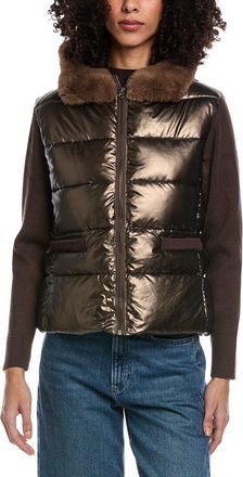 La Fiorentina Metallic Puffer Jacket