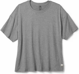 Vuori Clothing Womens Energy Tee In Heather Grey