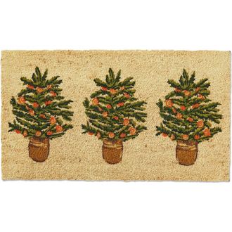 Tag Citrus Tree Coir Door Mat Everyday Multicolor Easy Clean in Multicolored at Nordstrom, Size Medium