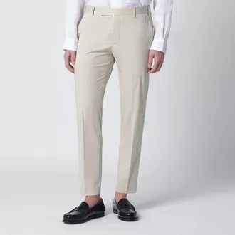 Pantaloni Torino Pantalone slim beige in misto cotone