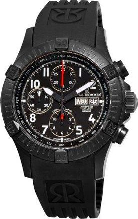 Revue Thommen Air Speed Chronograph Automatic Black Dial Mens Watch 16071.6874