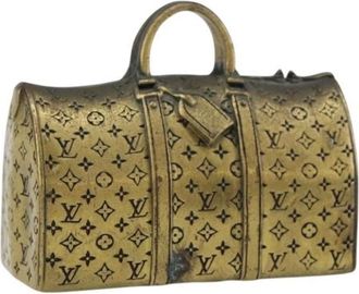 Louis Vuitton Pre-owned Handbags, female, Yellow, Size: ONE SIZE Pre-owned Vintage Metal Handbag