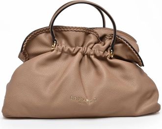 Ermanno Scervino Beige Octavia Gathered Polyurethane Shoulder Bag
