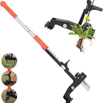 OEM Desmalezador Vertical Para Ra&iacute;ces, 3 Garras De Acero Inoxidable, Mango Ergon&oacute;mico De 99 Cm (39 Pulgadas)