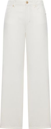 Max Mara 5-POCKET COTTON AND LINEN TROUSERS - Smaxmara - Woman