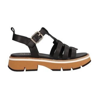 Alpe Flat Sandals, female, Black, Size: 10 US Black Casual Womens Sandals