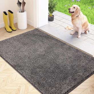 OEM Felpudo Atrapapolvo, Alfombra Antideslizante Lavable A M&aacute;quina, Microfibra Suave Y Absorbente Para Perros, Felpudo De Entrada De 60 X 40 Cm