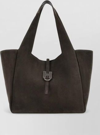 Hogan suede tote bag