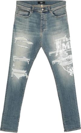 Amiri Jeans con stampa - Blu