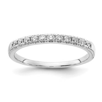 Diamond2Deal 14k Gold Lab Grown Diamond Wedding Band Ring 1/4Ct Clarity- VS Color- G-H