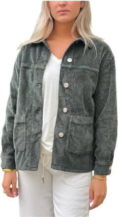 Islow Alba Jacket - Dames - Zomerjassen - Groen - S - Katoen - Jassen