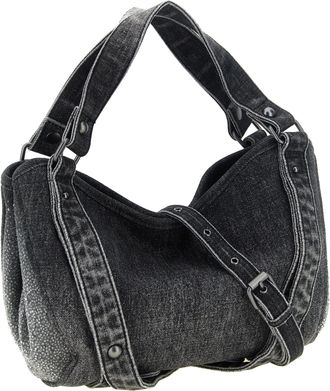 Diesel Denim Shoulder Bag - Black