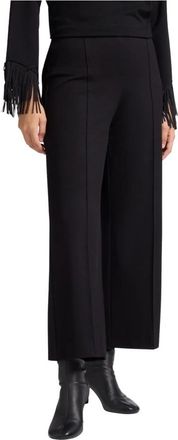 Elena Miro Cropped Pull-On Jersey Broek - Dames - Vrijetijds broeken - Zwart - XS - Broeken