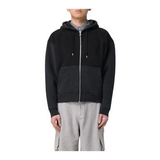 Our Legacy Zip-throughs, male, Black, Size: XL Crew Neck Sweatshirt