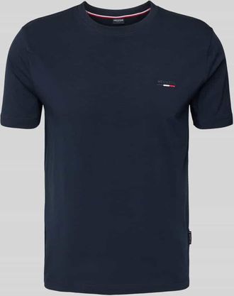 Daniel Hechter T-Shirt mit Label-Print in Marine, Größe XL