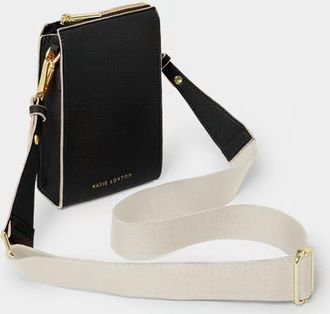 Katie Loxton Womens Lana Slim Crossbody Bag In Black/light Sand