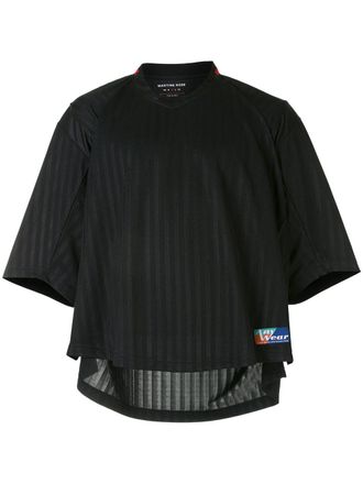 Martine Rose Dekker Football T-shirt - men - Polyester - M - Black