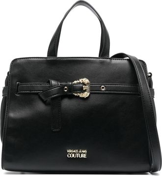 Versace Jeans Couture logo-plaque tote bag - women - Polyester - OS - Black