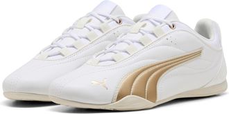Puma Sneaker PUMA CATCH SOLEIL DAYINIGHT, Damen, Gr. 42,5, weiss (puma wei&szlig;, puma gold, vapor gray), Synthetik, colorblocking, Schuhe Sneaker, mit Gummi-La