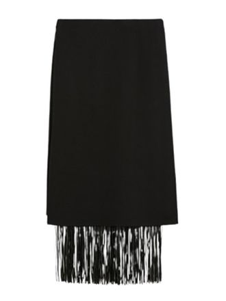 Sportmax Hiberis Fringed Skirt By