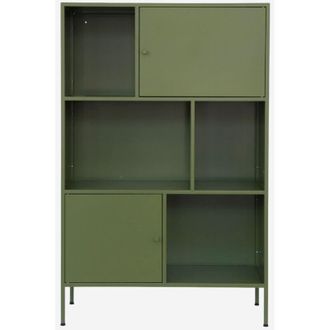 Sweeek Aparador, Mueble De Almacenamiento Industrial De Metal Con 6 Compartimentos