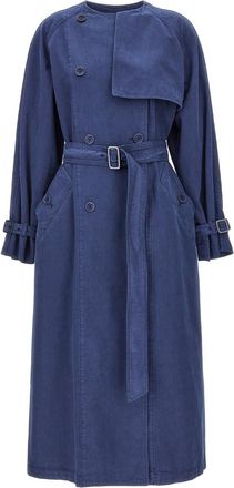 Max Mara Blue Calao Trench Coat