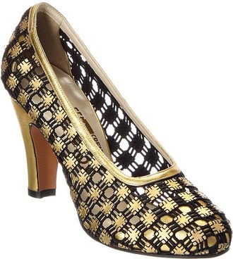 Ferragamo Archives 1930 Fantastica Leather Pump