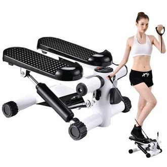 OEM M&aacute;quina De Step Para Fitness, Dise&ntilde;o Compacto, Resistencia Ajustable, Blanco Y Negro