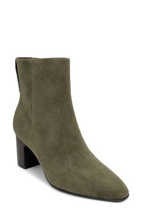 Aerosoles Magnus Bootie in Dark Olive Suede at Nordstrom, Size 7.5