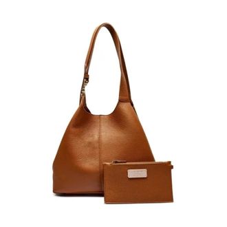 Coccinelle Hand Grained L - Dames - Shoppers - Bruin - ONE Size - Leer - Tassen